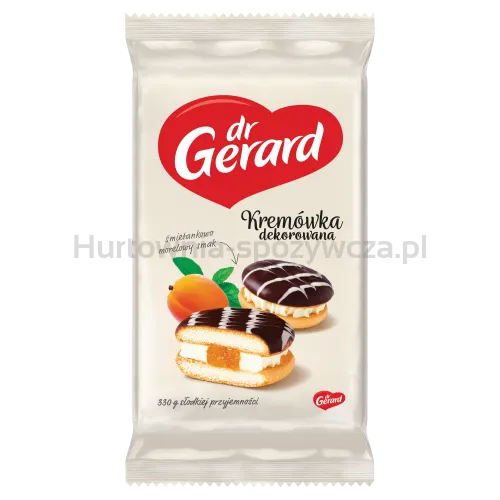 Dr Gerard Kremówka Dekorowana Morelowa 330G