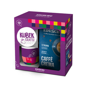 Eduscho Kawa Ziarnista Caffe Crema Strong1000g + kubek