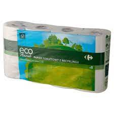 Carrefour Papier Toaletowy Eco 2W 8 Rolek(Najniższa Cena)