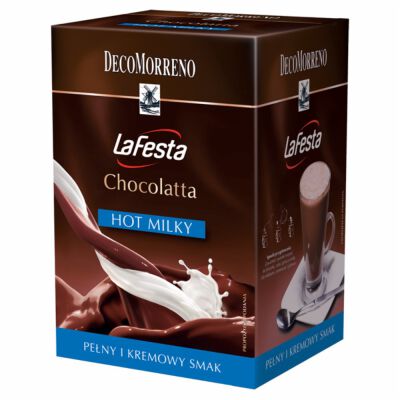 Decomorreno Napój Instant  La Festa Chocolatta Hot Milky 250 G (10 Saszetek)