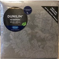 Duni Serwetki Dunilin 40x40 cm Royal Szary 45 szt.