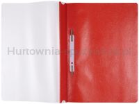Skoroszyt OFFICE PRODUCTS, PP, A4, miękki, 100/170mikr., wpinany, czerwony - 2