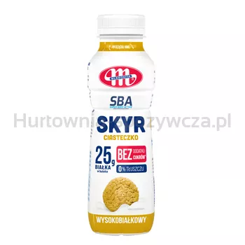 Mlekovita Jogurt SKYR typu islandzkiego wysokobiałkowy 0% tł. ciasteczko SBA 330g