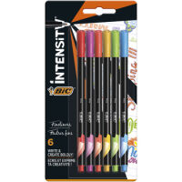 Bic Cienkopis Intensity Fine Rainbow miks kolorów blister 6 sztuk