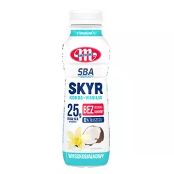Mlekovita Jogurt Skyr typu islandzkiego wysokobiałkowy 0% tł. kokos-wanilia SBA 330g
