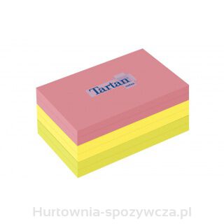 Bloczek Samoprzylepny Tartan™ (12776-N), 127X76Mm, 6X100 Kart., Mix Kolorów
