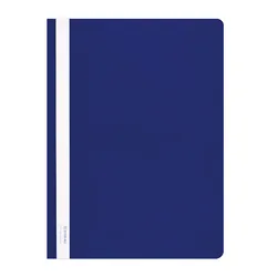 Donau Skoroszyt Pvc, A4, Twardy, 150/160Mikr., Niebieski 