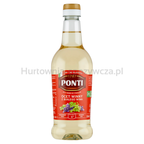 Ponti Ocet Winny Biały 500Ml