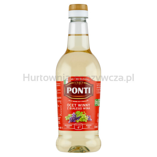 Ponti Ocet Winny Biały 500Ml