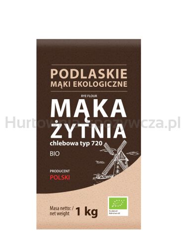 Mąka Żytnia Chlebowa Typ 720 Bio 1 Kg - Bio Life (Mąki Podlaskie) [BIO]