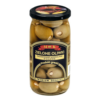 *Mk Oliwki Zielone Nadziewane Migdałami 350 G