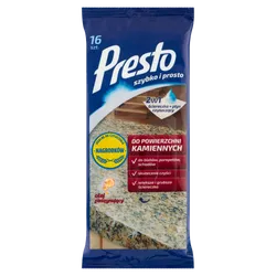 Presto Ściereczki Gospodarcze Clean Do Powierzchni Kamiennych 16 Szt.