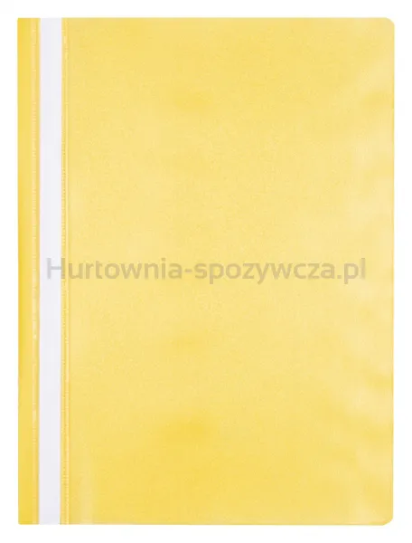 Skoroszyt OFFICE PRODUCTS, 120/180 mic, PP, żółty