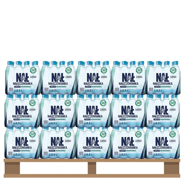Nałęczowianka Woda Naturalna Niegazowana 0,5 l<br>Paleta 1368 szt.