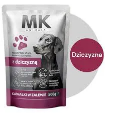 Mk ANIMALS Saszetka dla psów z dziczyzną 500 g