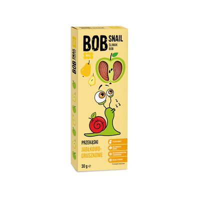 Bob Snail  Przekąska Roll Jabłko - Gruszka Bez Dodatku Cukru Bezglutenowa 30 G - Bob Snail [BIO]