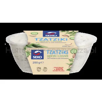 SEKO Filety śledziowe tzatziki z ogórkiem i czosnkiem w sosie śmietanowym 250 g
