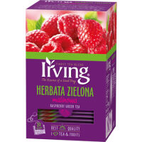 Irving Herbata zielona malinowa 20 torebek 30 g (20x1,5 g)