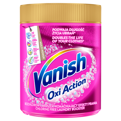 Vanish Oxi Action Pink Odplamiacz Do Tkanin W Proszku 470G