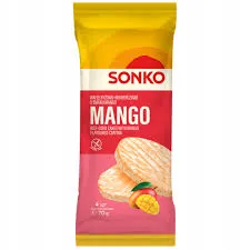 Sonko Wafle ryżowo-kukurydziane o smaku mango 70g
