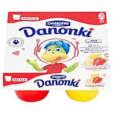 Danone Danonki Mega 8X90G Truskawka-Wanilia/Banan