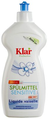 Klar Płyn Do Mycia Naczyń Sensitive Eco 500 Ml [BIO]