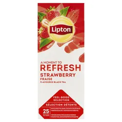Herbata LIPTON Feel Good Selection, Refresh, truskawka, 25 kopert