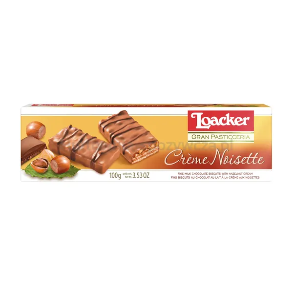 Loacker Gran Pasticceria Wafle Z Kremem Orzechowym 100 G
