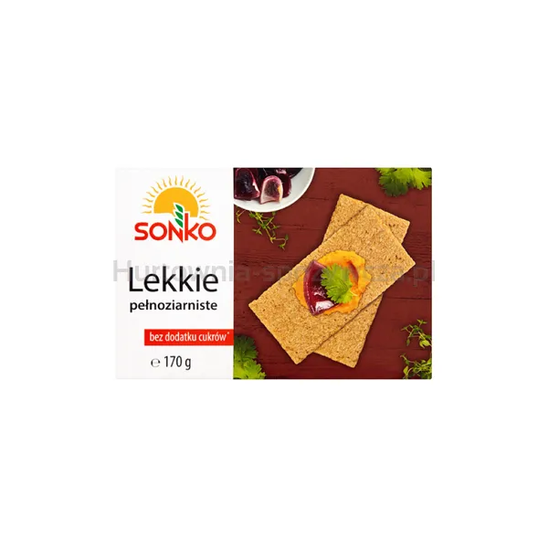 Sonko. Lekkie pełnoziarniste. Pieczywo chrupkie 170 g.