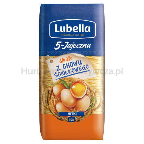 Lubella Makaron Jajeczna 5 Jaj Nitki 250 G