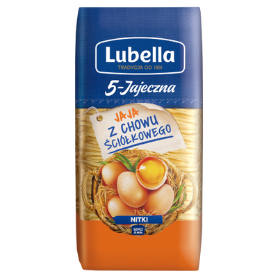 Lubella Makaron Jajeczna 5 Jaj Nitki 250 G