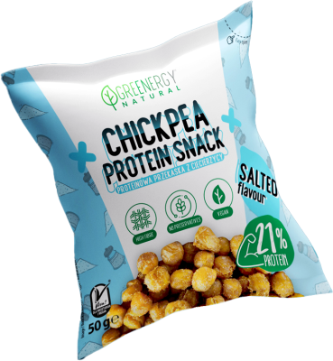 Przekąska Proteinowa Z Ciecierzycy Solona 50 G - Greenergy [BIO]