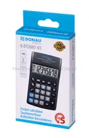 Kalkulator kieszonkowy DONAU TECH, 8-cyfr. wyświetlacz, wym. 116x68x18 mm, czarny - 3