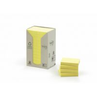 Bloczek samoprzylepny ekologiczny POST-IT® (653-1T), 38x51mm, 24x100 kart., żółty