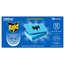Raid przeciw komarom - wkładki owadobójcze do elektrofumigatora - Bezzapachowe 2,22g