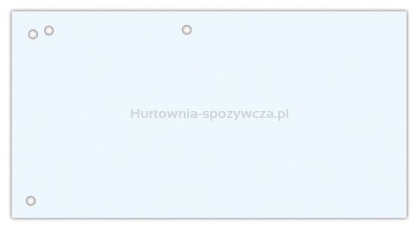 Office Products Przekładki karton, 1/3 A4, 240x105mm, 100szt., białe 