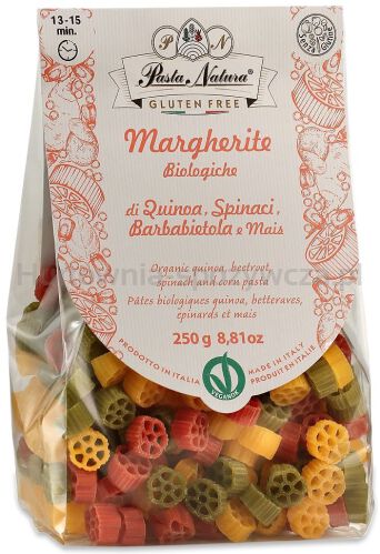 Makaron (Kukurydziany Trójkolorowy) Margherite Bezglutenowy Bio 250 G - Pasta Natura [BIO]