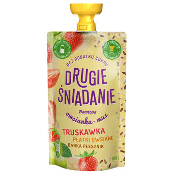 Drugie Śniadanie Mus Owsianka Z Truskawką 100G