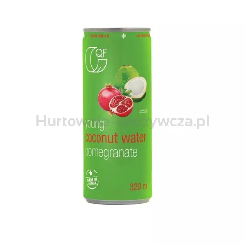 Quality Food woda kokosowa z granatem 320ml (w tym +0,50 zł/szt. zwrotnej kaucji)