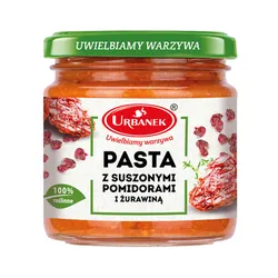 Urbanek Pasta Z suszonymi Pomidorami I Żurawiną 180G 