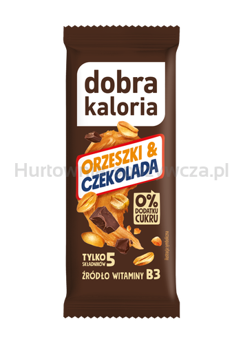 Dobra Kaloria  Baton Daktylowy Orzeszki & Czekolada Bez Dodatku Cukrów 35 G [BIO]