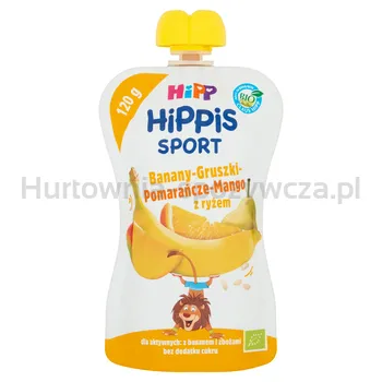 Hipp Bio Od Pokoleń, Sport Banany-Gruszki-Pomarańcze Z Ryżem, Po 1. Roku, 120 G