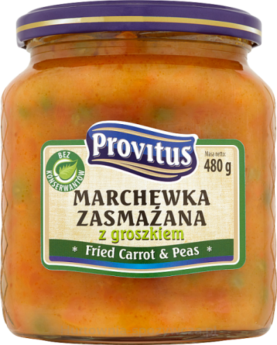 Marchewka Zasmażana Z Groszkiem Provitus 480G