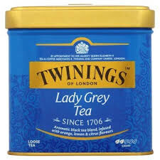 Twinings Herbata Liściasta Czarna Aromatyzowana Lady Grey 100g