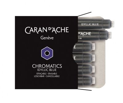 Caran D'Ache Naboje Chromatics Idyllic Blue, 6szt., niebieskie [BIURO]