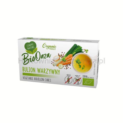 Bulion - Kostki Warzywne Bez Dodatku Cukrów Bezglutenowe Bio (6 X 11 G) 66 G - Biooaza [BIO]