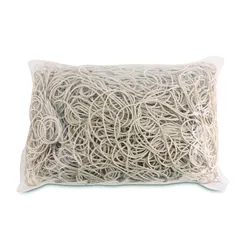 Gumki Recepturki Office Products, Średnica 100Mm, 1,3X4Mm, 60% Kauczuku, 1000G, Zgrzewka, Białe