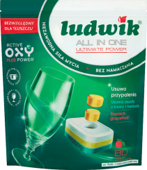 Ludwik All In One Tabletki Do Zmywarek Grapefruit 80 Szt. Doypack