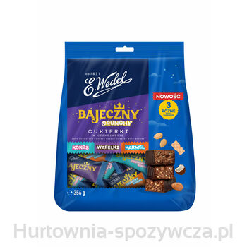 E. Wedel Bajeczny Crunchy Cukierki W Czekoladzie 356 G