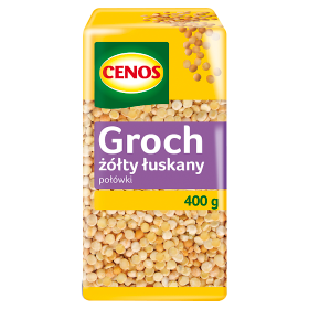 Groch Żółty Łuskany Połówki 400 G Cenos